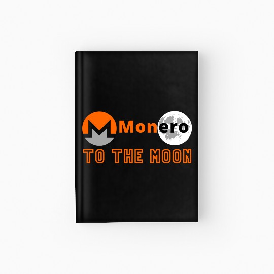 Monero to the Moon Hardcover Journal