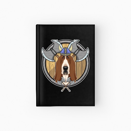Basset Hound I Valhalla I Viking Hardcover Journal