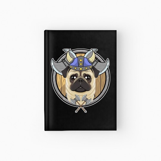 Pug I Valhalla I Viking Hardcover Journal
