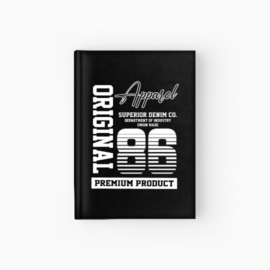 1986 Vintage Birthday Vintage Gift Retro Hardcover Journal