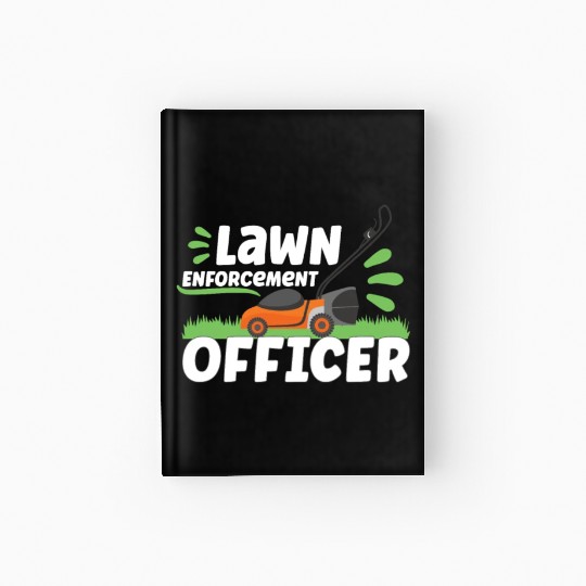 Gardening Plants Gardener lawn mowing Leaf Blower Hardcover Journal