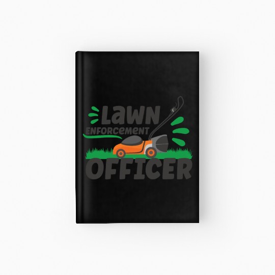 Gardening Plants Gardener lawn mowing Leaf Blower Hardcover Journal