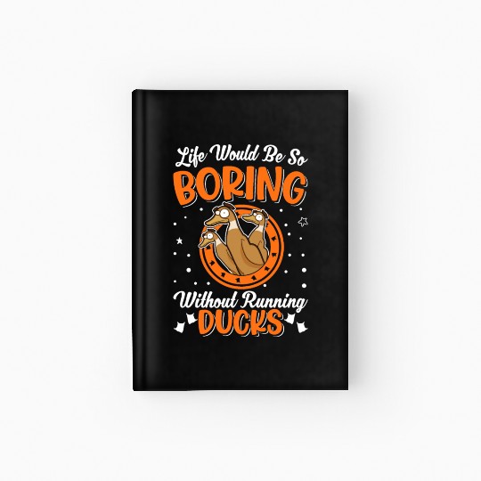 Indian Runner Duck Bottle Hardcover Journal