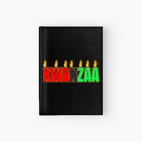 Afro American Candle Kinara Kwanzaa Hardcover Journal