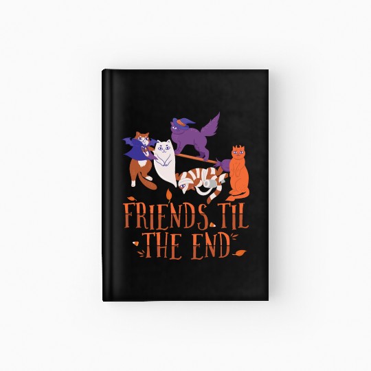 Friends Til The End, Clowder of Pussycats Hardcover Journal