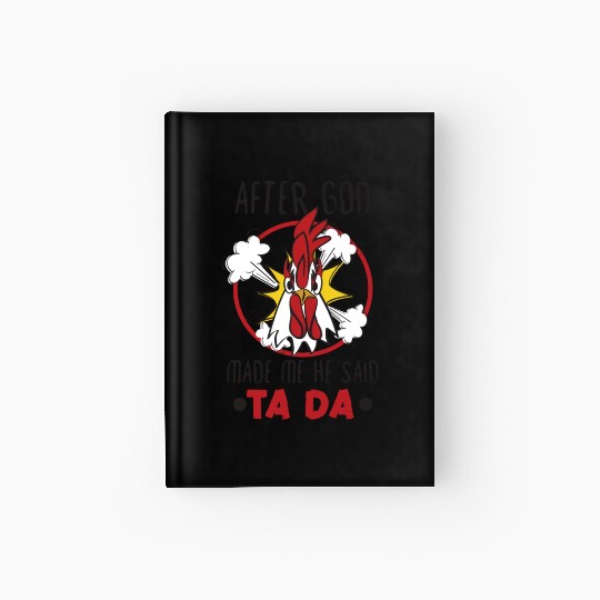 Chicken Farmer Gift Funny Chickens Country Farm Hardcover Journal