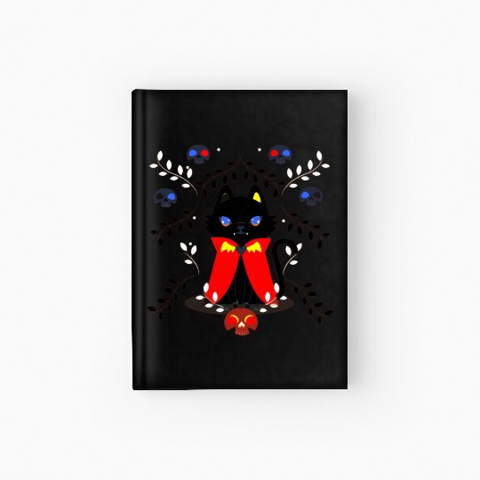 Vampire cat Hardcover Journal