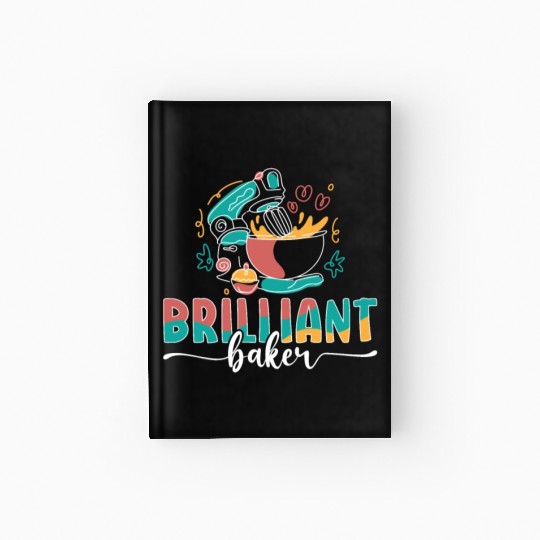 Baker Brilliant Cupcake Baking Bakery Chef Cake Hardcover Journal