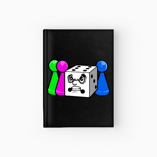 Board Game Angry Dice Hardcover Journal