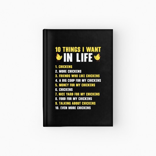 Chicken Agriculture Chicken Lovers Farming Hardcover Journal