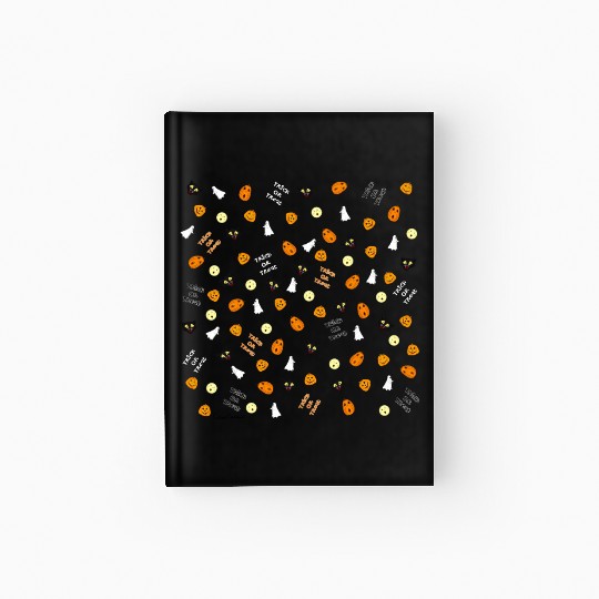 Trick or Treat Pattern Hardcover Journal