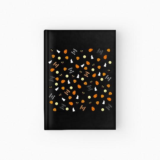 Trick or Treat Pattern Hardcover Journal
