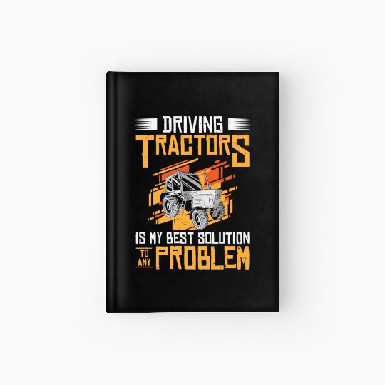 Problem Solution Tractor Farming Agriculture Hardcover Journal