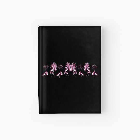 pink flowers plants nature Hardcover Journal