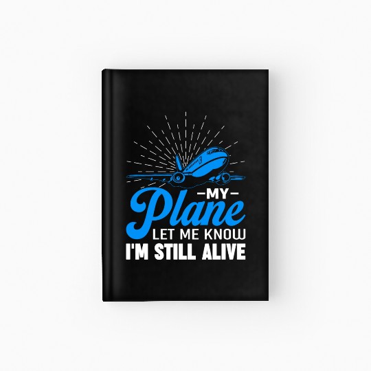 Airline Pilot Pun Aircraft Pilot Hardcover Journal