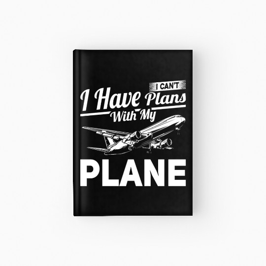 Airline Pilot Pun Aircraft Pilot Aeroplane Hardcover Journal