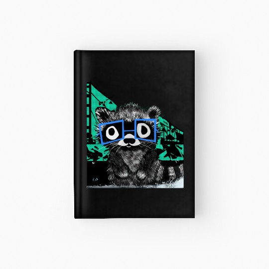 Raccoon #3 Mary Jane Bookworm Hardcover Journal