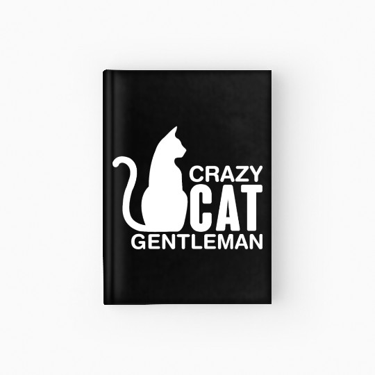 Crazy Cat Gentleman Hardcover Journal