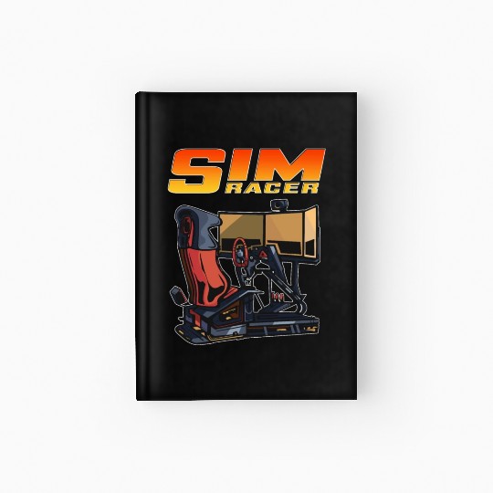 Sim Racer Driving Simulator Gamer Driver Simulator Hardcover Journal