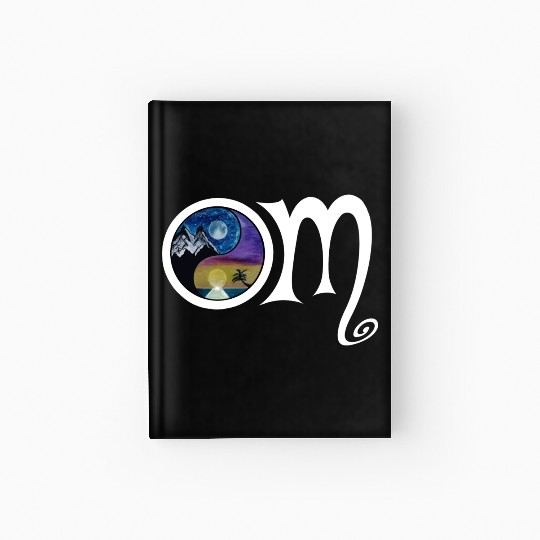 OM Ying Yang Hardcover Journal