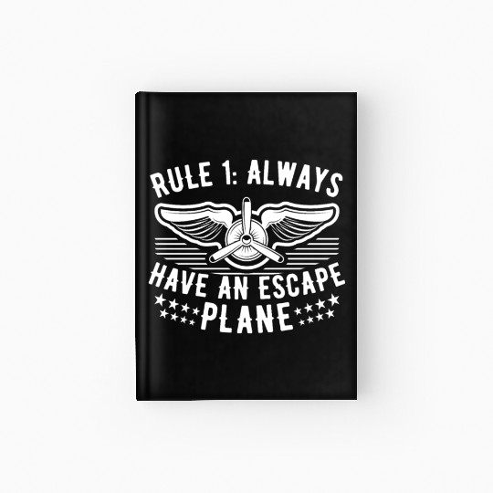 Airline Pilot Aviation Pun For a Corporate Pilot Hardcover Journal