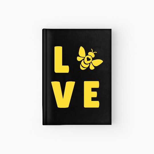 I Love Bees Save The Bees Lover Beekeeper Pullover Hardcover Journal