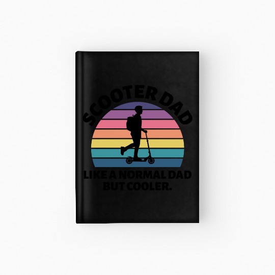 Electric Scooter Dad Driver E-Scooter Fathers day Hardcover Journal