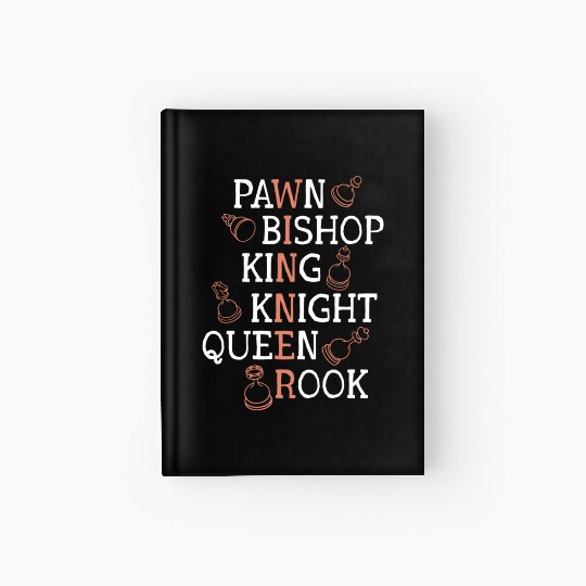 Winner Chess Pieces Chess Player Board Game Chess Hardcover Journal