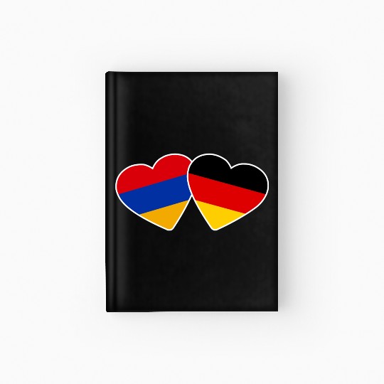 Armenia Germany Heart Flag Armenian Hardcover Journal