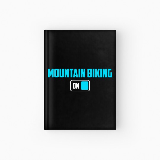 Mountain Biking Cycling Cycle Bicycle Mountain Hardcover Journal