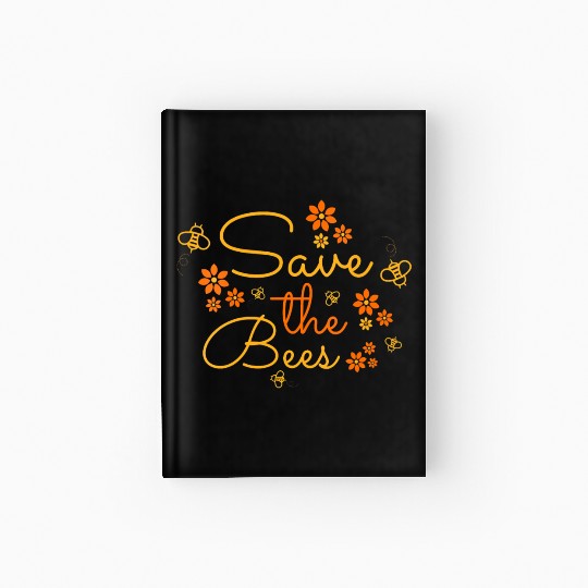 Womens Save The Bees Sweet Insect Gift For Honeybe Hardcover Journal