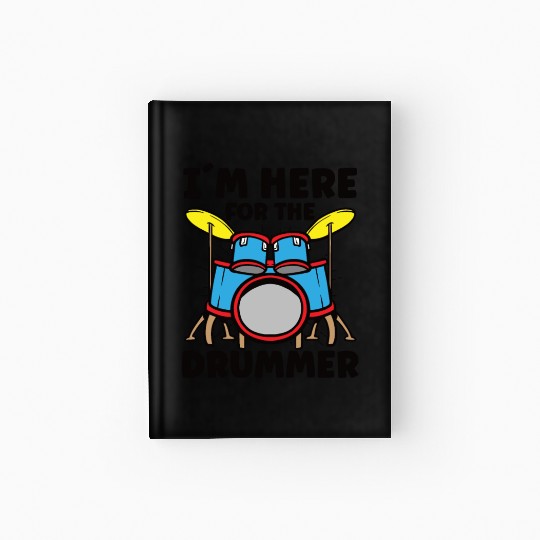 Drummer Drums Music Drum Set Drumming Hardcover Journal