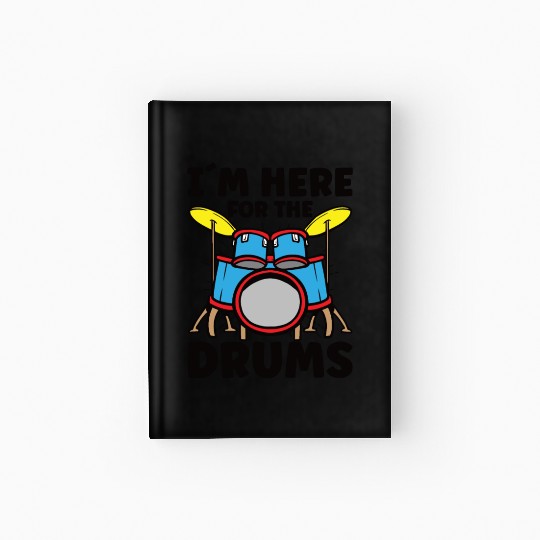 Drummer Drums Music Drum Set Drumming Hardcover Journal