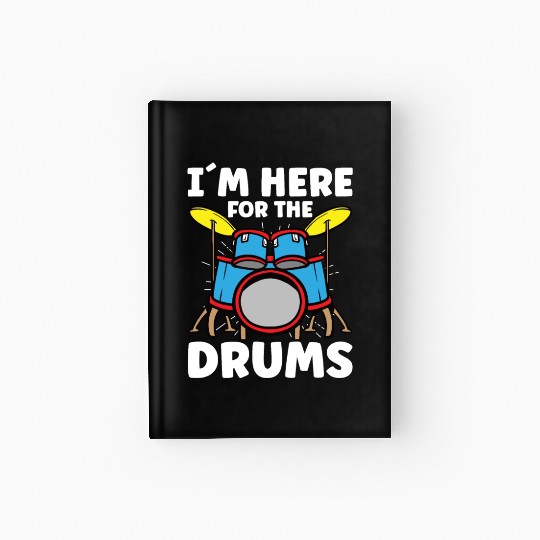Drummer Drums Music Drum Set Drumming Hardcover Journal