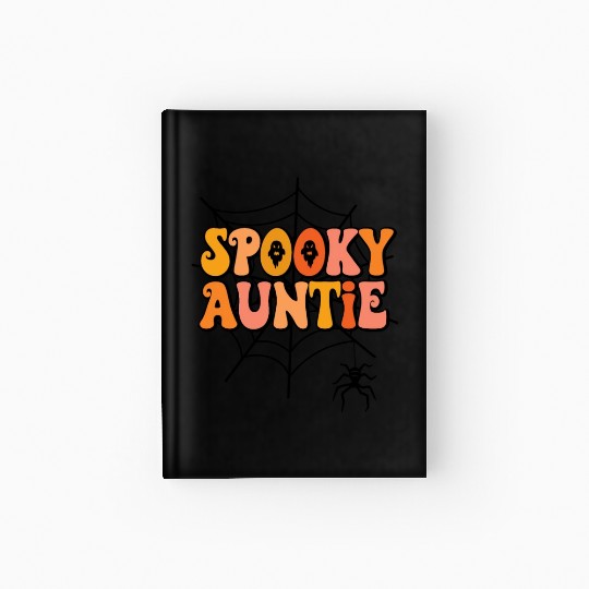 Cute Spooky Auntie Halloween Aunt Hardcover Journal