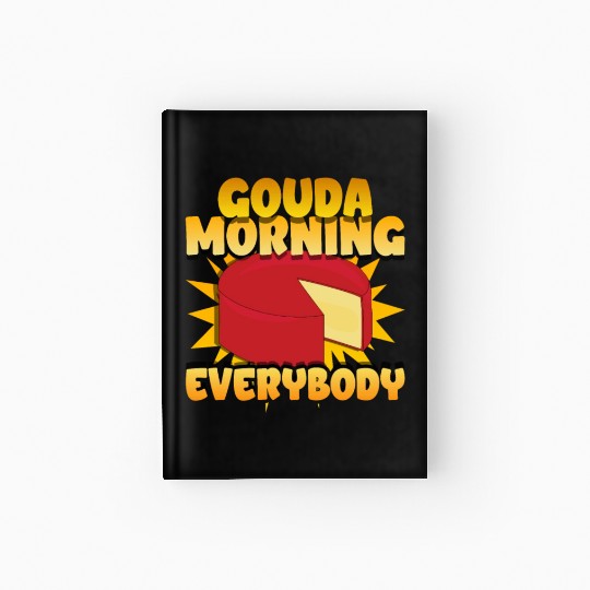 Gouda Cheese Slices charcuterie cheese board Hardcover Journal