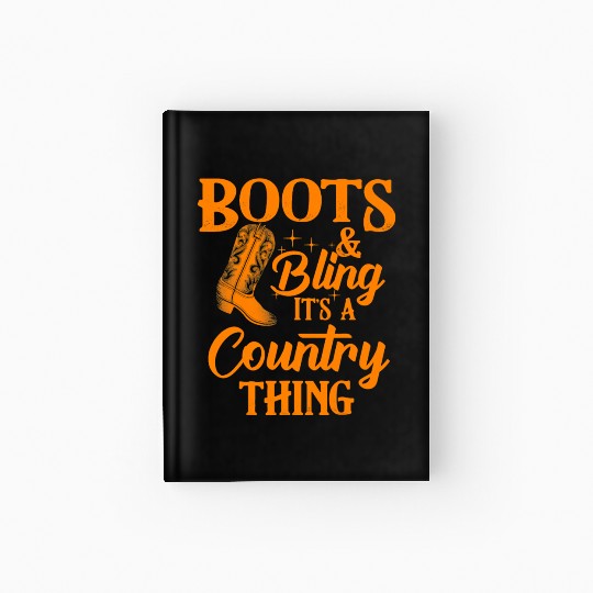 Funny Western Women Cowgirl Gift Cute Cowboy Ridin Hardcover Journal