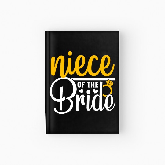Niece Of The Bride Wedding Party Matching Gift Hardcover Journal