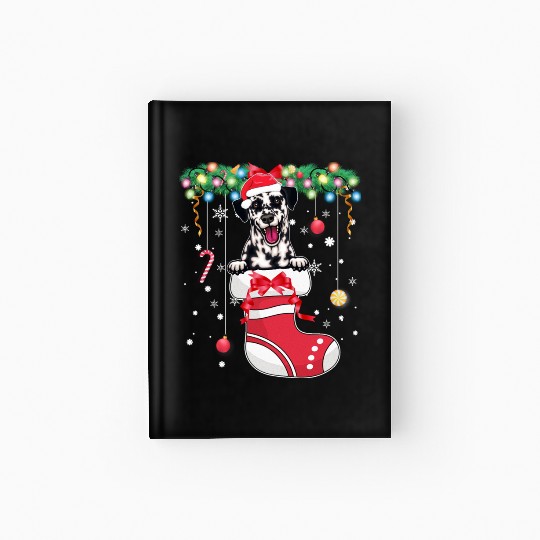 Dalmatian Dog Lover Christmas - Dog Christmas Stoc Hardcover Journal