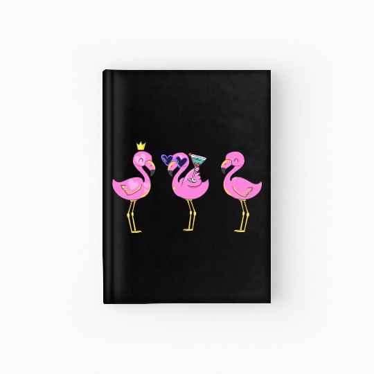Friends Cocktail Flamingo Lover Hardcover Journal