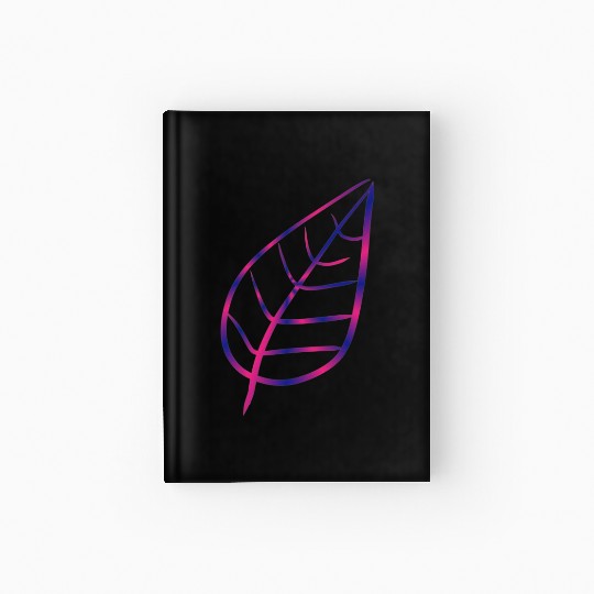 Leaf icon nature pink Hardcover Journal