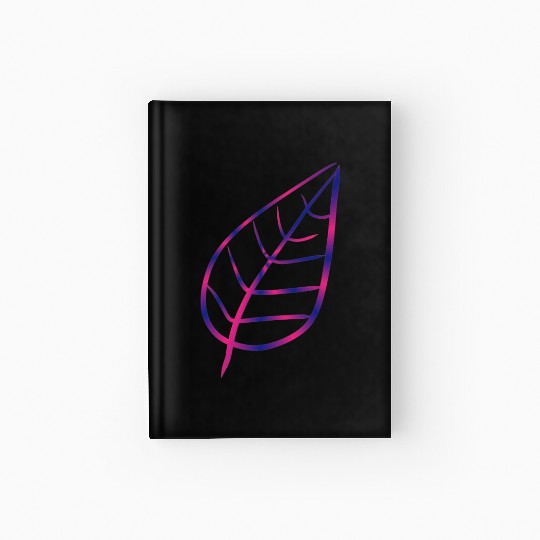 Leaf icon nature pink Hardcover Journal