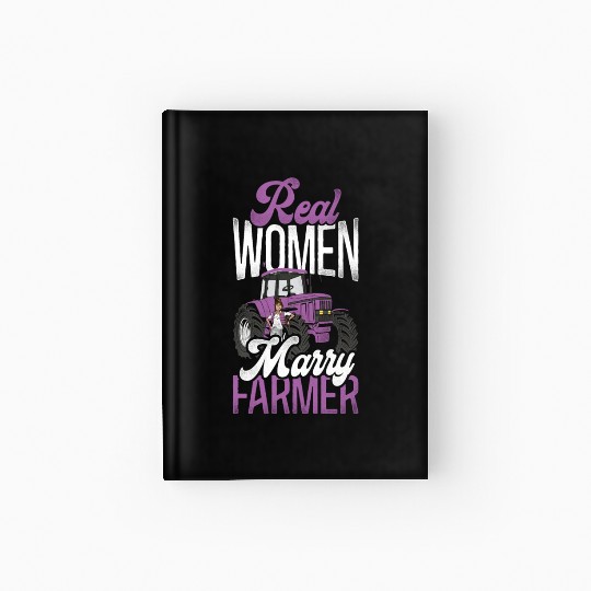 Farming Farmer Husband Wife Hardcover Journal