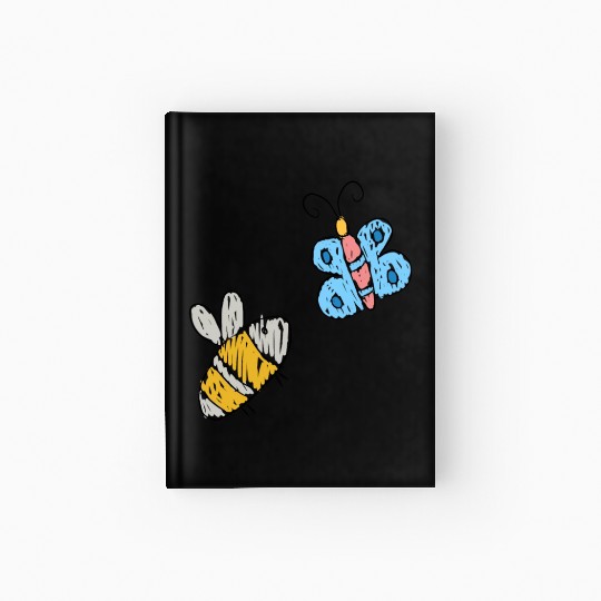 Bees & Butterflies Hardcover Journal