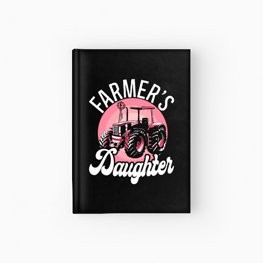 Farming Farmer Daughter Tractor Hardcover Journal