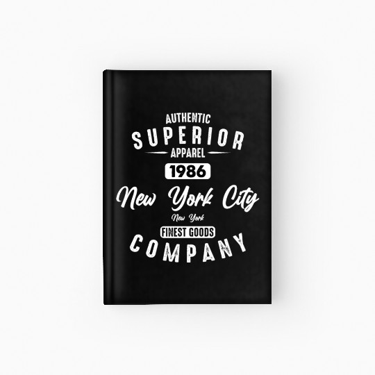 New York City Born In 1986 Vintage Birthday Hardcover Journal