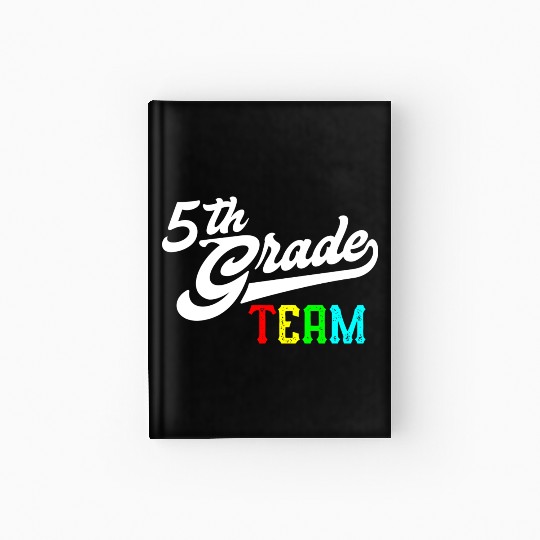 5Th Grade Team Baseball Style Teacher Team Hardcover Journal