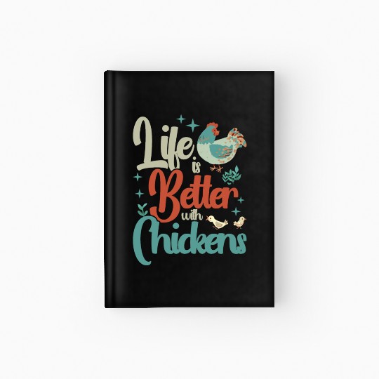 Chickens Rooster Chicken Farmer Hen Poultry Cock Hardcover Journal