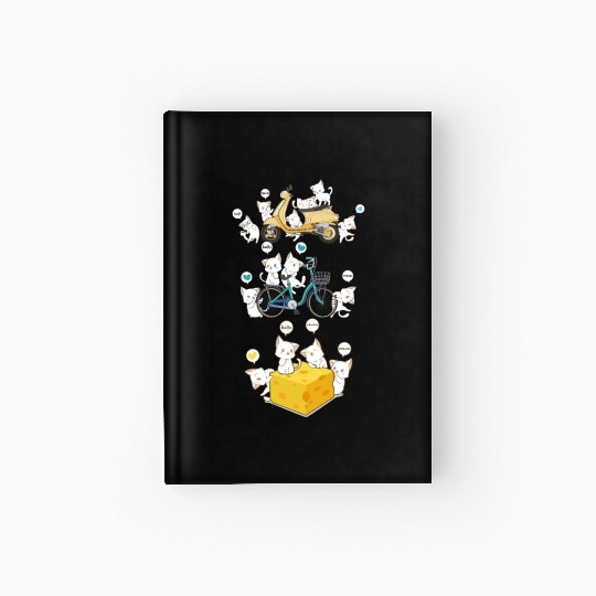 Cute cats activities Hardcover Journal