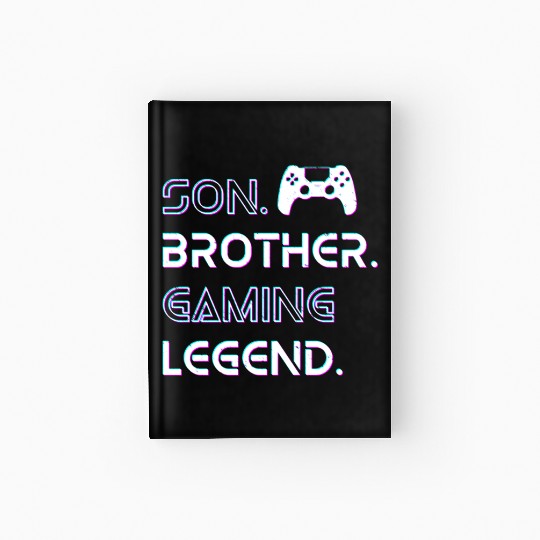 Son Brother Gaming Legend Boy Gamer Gift Hardcover Journal